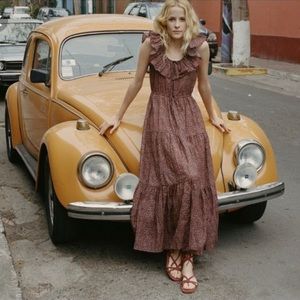 Doen Yarrow Ruffle Floral Dress- Size S